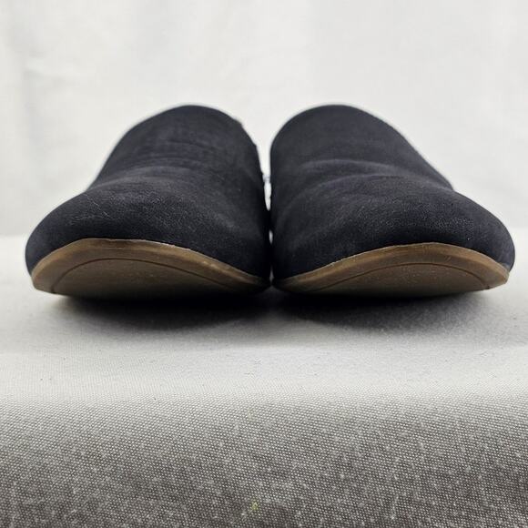 FRANCO SARTO WOMEN'S SMOKING SLIPPERS – SENATE BLUE – SIZE 8 – SUEDE WITH GORING - Picture 4 of 10